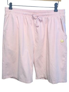 Lucky Cactus Light Pink Drawstring Bermuda Shorts Pockets